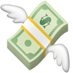 Get Money with Wings Emoji | Copy and Paste Emoji for free | Emojiss.com