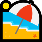 Get Beach With Umbrella Emoji Copy And Paste Emoji For Free Emojiss Com