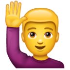 Get Man Raising Hand Emoji | Copy and Paste Emoji for free | Emojiss.com