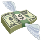 Get Money with Wings Emoji | Copy and Paste Emoji for free | Emojiss.com